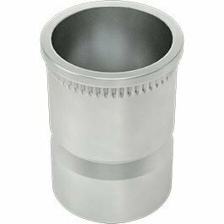 BSC PREFERRED Low-Profile Rivet Nut Tin-Zinc-Plated Steel 8-32 Internal Thread .355 Long, 25PK 98560A542